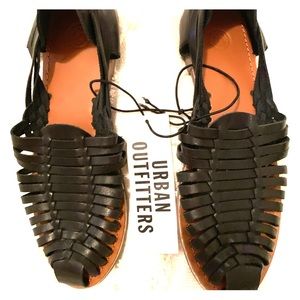 Leather Huarache Sandals